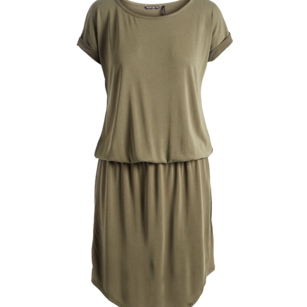 Olive Green Slouchy Dress